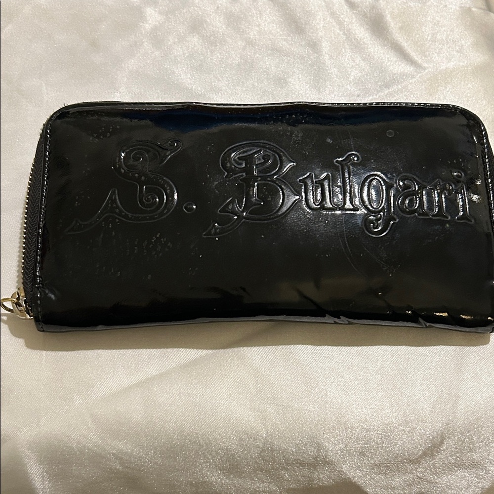 Bulgari Patent leather wallet